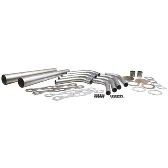 Small Block Chevy Lake Style Header Kit, 1-5/8 Tube, 3-1/2 Inch Cone