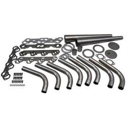 Small Block Ford Lake Style Header Kit, 1-5/8 Tube, 3-1/2 Inch Cone