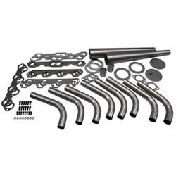 Small Block Ford Lake Style Header Kit, 1-5/8 Tube, 4 Inch Cone