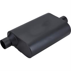 Speedway Welded Chamber Muffler, 2.25 Inch, Offset Inlet/Center Outlet
