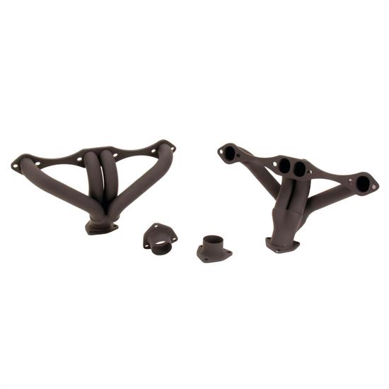 Small Block Chevy Hugger Tight-Fit Headers for Angle Plug Heads, Raw