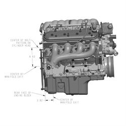 Hooker 8502-HKR Cast Iron Exhaust Manifold, 2-1/2 Inch