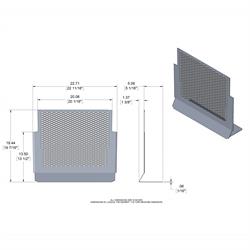 EMi Schnee® Sprint Car Air Box Rock Screen, Standard Rail