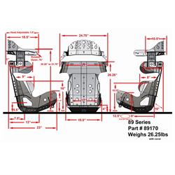 Kirkey 89 Series Intermediate 10 Degree Layback Containment Racing Seat