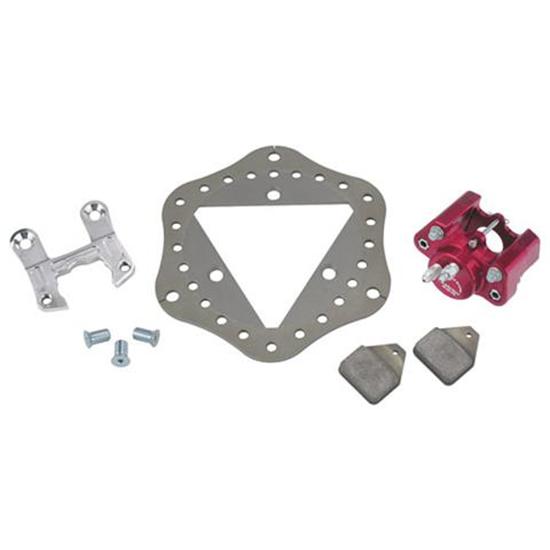 Ultra Lite Midget Left Front Brake Kit, Scalloped Rotor