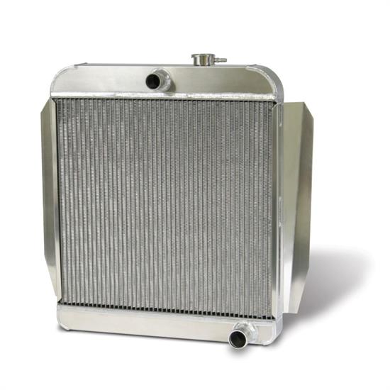Garage Sale - Aluminum Satin Radiator 1955-59 Chevy Truck with Trans Cooler