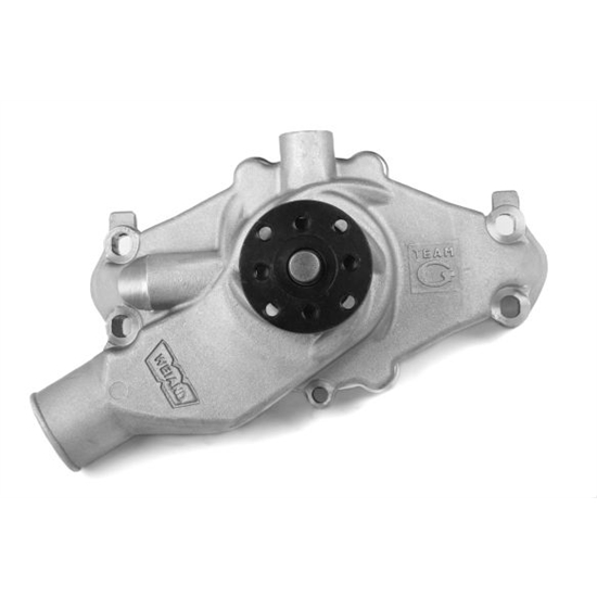 Weiand 9223 Team G Aluminum Water Pump w/Twisted Snout Design Adj