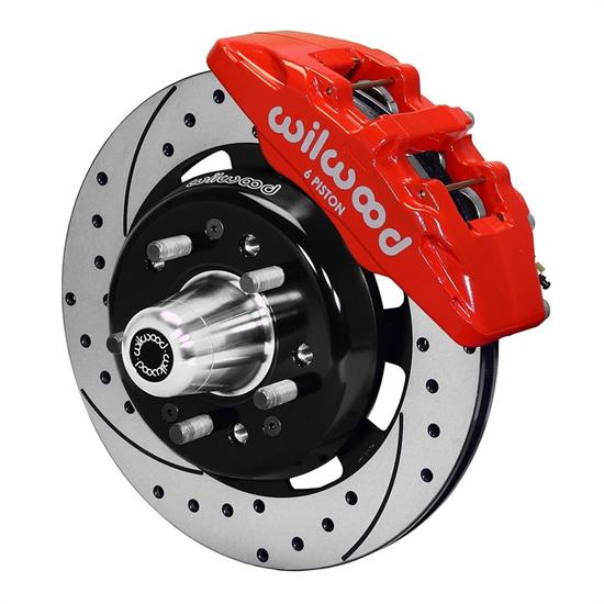 Wilwood 140-10737-DR DP6 12.19 Inch Front Disc Brake Kit, 55-57 C