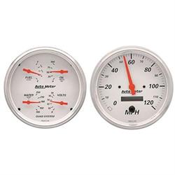 Garage Sale - AutoMeter 1303 Arctic White Quad Gauges