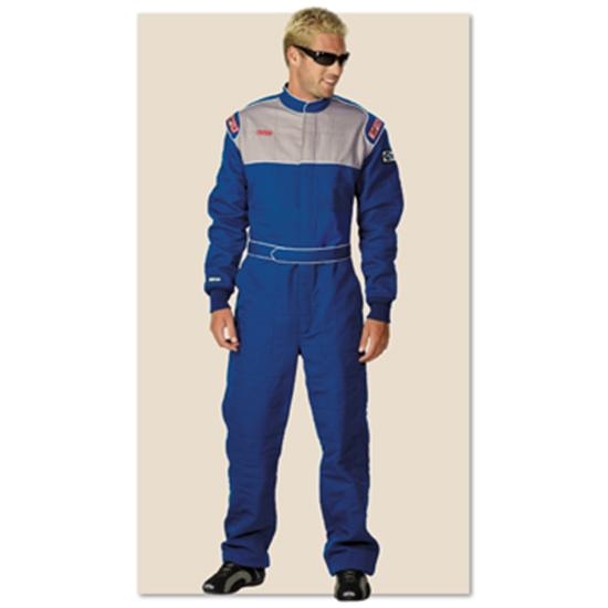 Garage Sale - Simpson Sportsman Elite II Racing Suit, One Piece, Double Layer, Blue, Size XXL