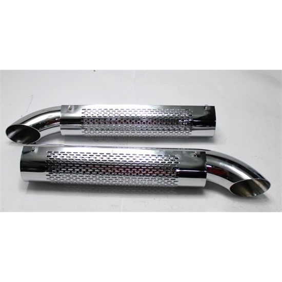 Garage Sale Shielded Side Tube Turnout Chrome Extensions w/Heat