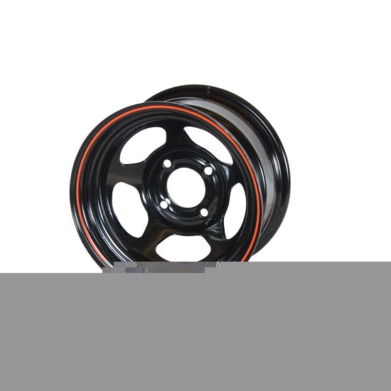 Garage Sale - Bassett 38ST5 13X8 D-Hole 4 on 4.5 5 Inch Backspace Black Wheel