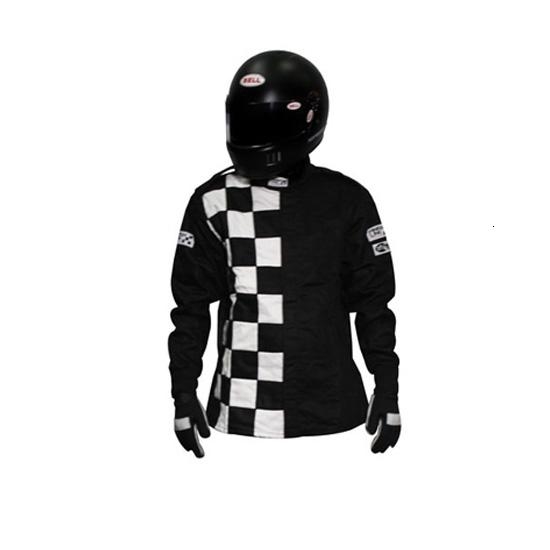 Finishline 2-Layer SFI-5 Racing Jacket, Black XL