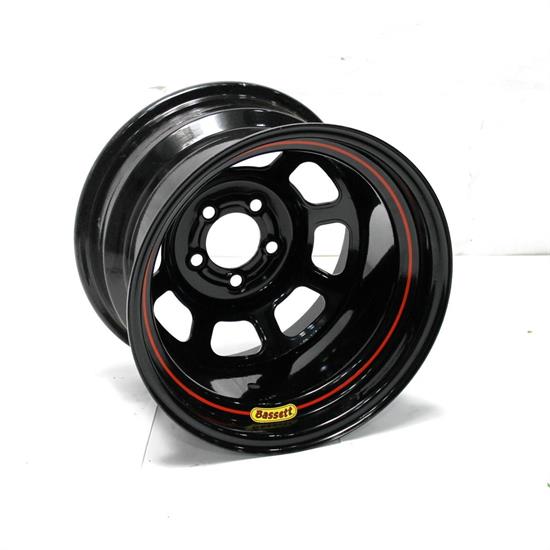 Garage Sale - Bassett 50SF2 15X10 D-Hole Lite 5 on 4.5 2 Inch Backspace Black Wheel