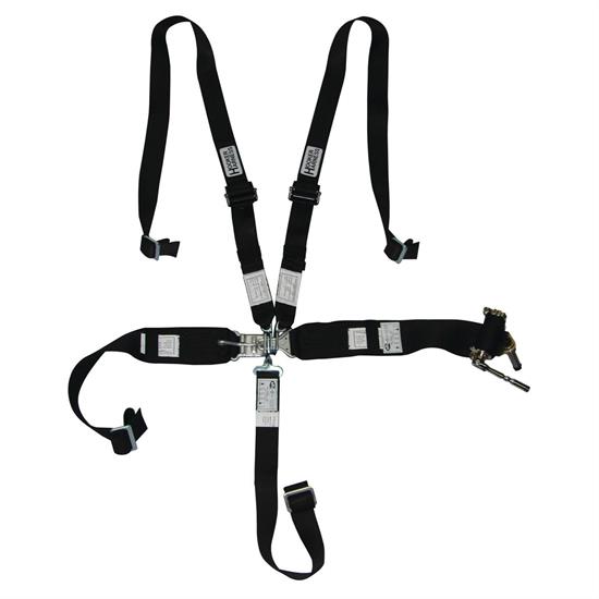 Hooker Harness 5 Point Latch And Link Safety Belt, 2 Inch Shoulde