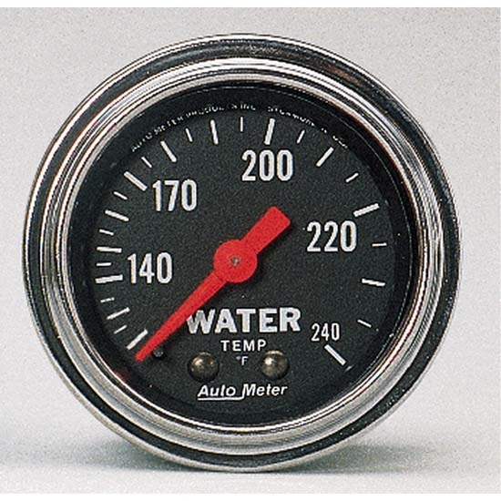 Garage Sale - Auto Meter 2432 Traditional Chrome Mechanical Water Temperature Gauge