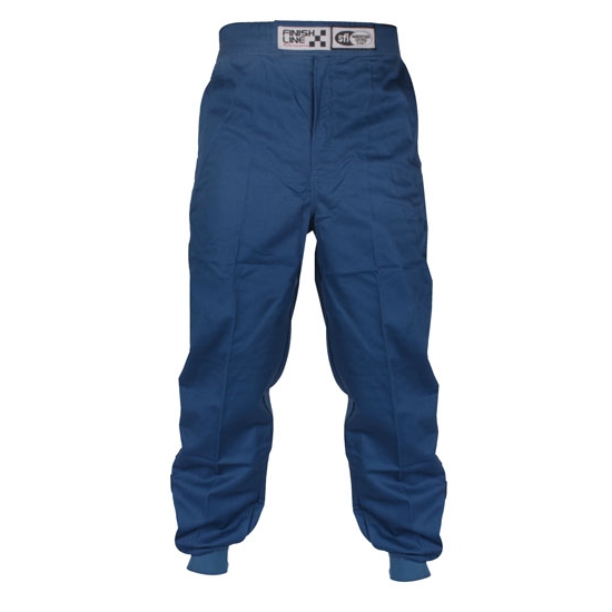 Garage Sale - Finishline Qualifier Single Layer Racing Suit Pants SFI-1, Blue, X-Large
