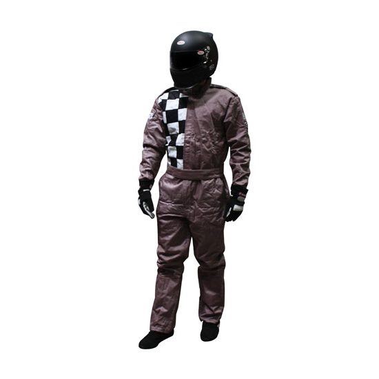 Garage Sale - Finishline One-Piece Double Layer Racing Suit SFI 5, Gray, Small