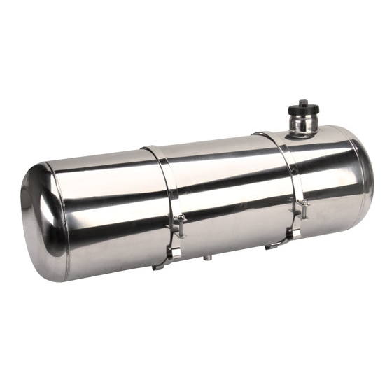 Garage Sale - EMPI 3898 Pol Stainless Steel Fuel Tank, 10x33 In, End Fill, 10.5 Gal