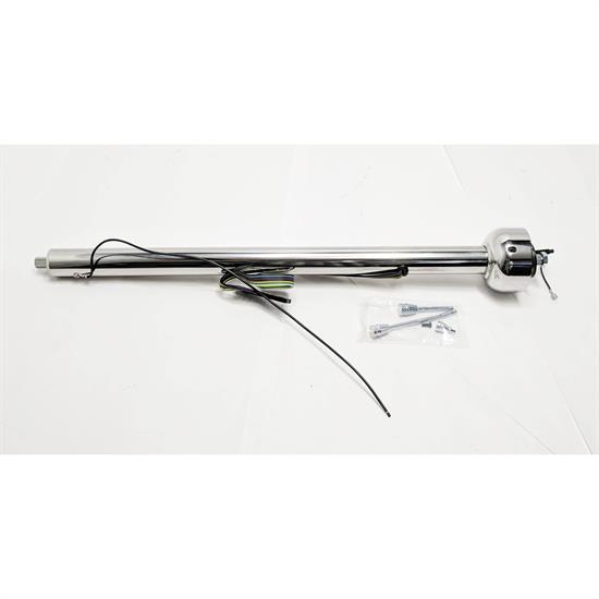 Hot Rod Nostalgia Steering Column, 30 Inch, Polished Stainless St