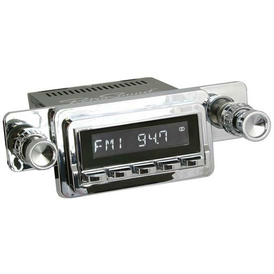 RetroSound M2C-125-04-74 Model Two Radio, 1964-66 Mustang, Chrome