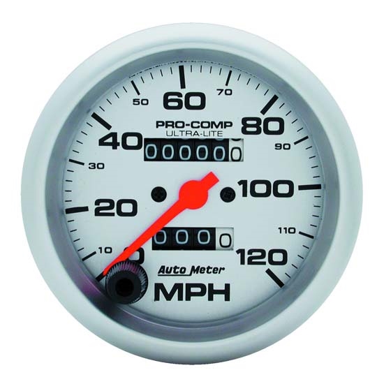 Auto Meter 4492 Ultra-Lite Mechanical Speedometer, 120 MPH, 3-3/8