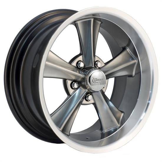 Rocket R13-787345 Booster Gray 17x8 Wheel, 5x5, 4-1/2 BS