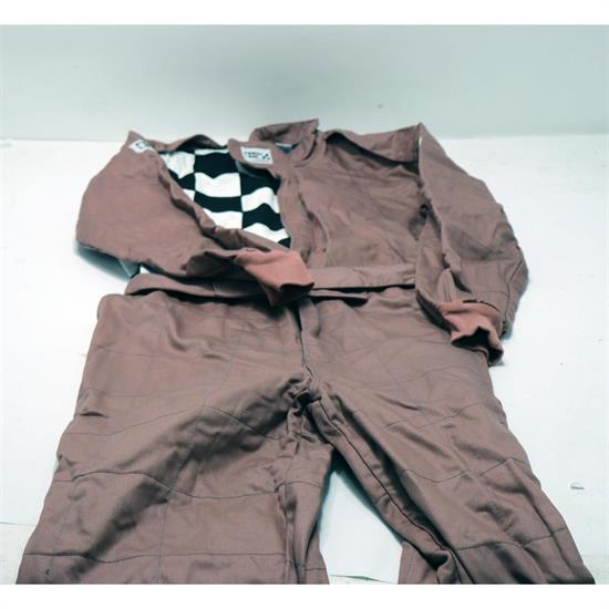 Finishline 2-Layer SFI-5 Fire Retardant Racing Suit, Grey XXL
