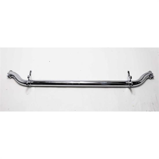Spring Behind Front Tube Axle, Ford Spindle, 4 Inch Drop, Chrome