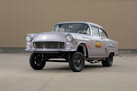 1955 Chevy Gasser Custom Hot Wheels 1955 Chevy Gasser Blue And