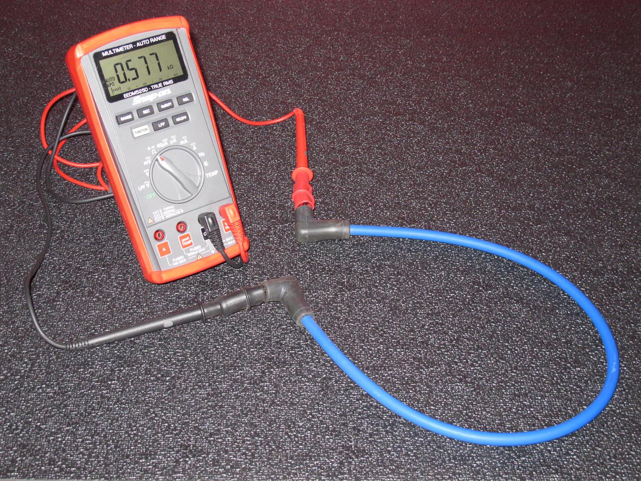 spark plug wire resistance test