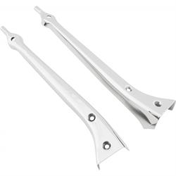 1928-29 Polished Stainless Steel Chopped Windshield Posts