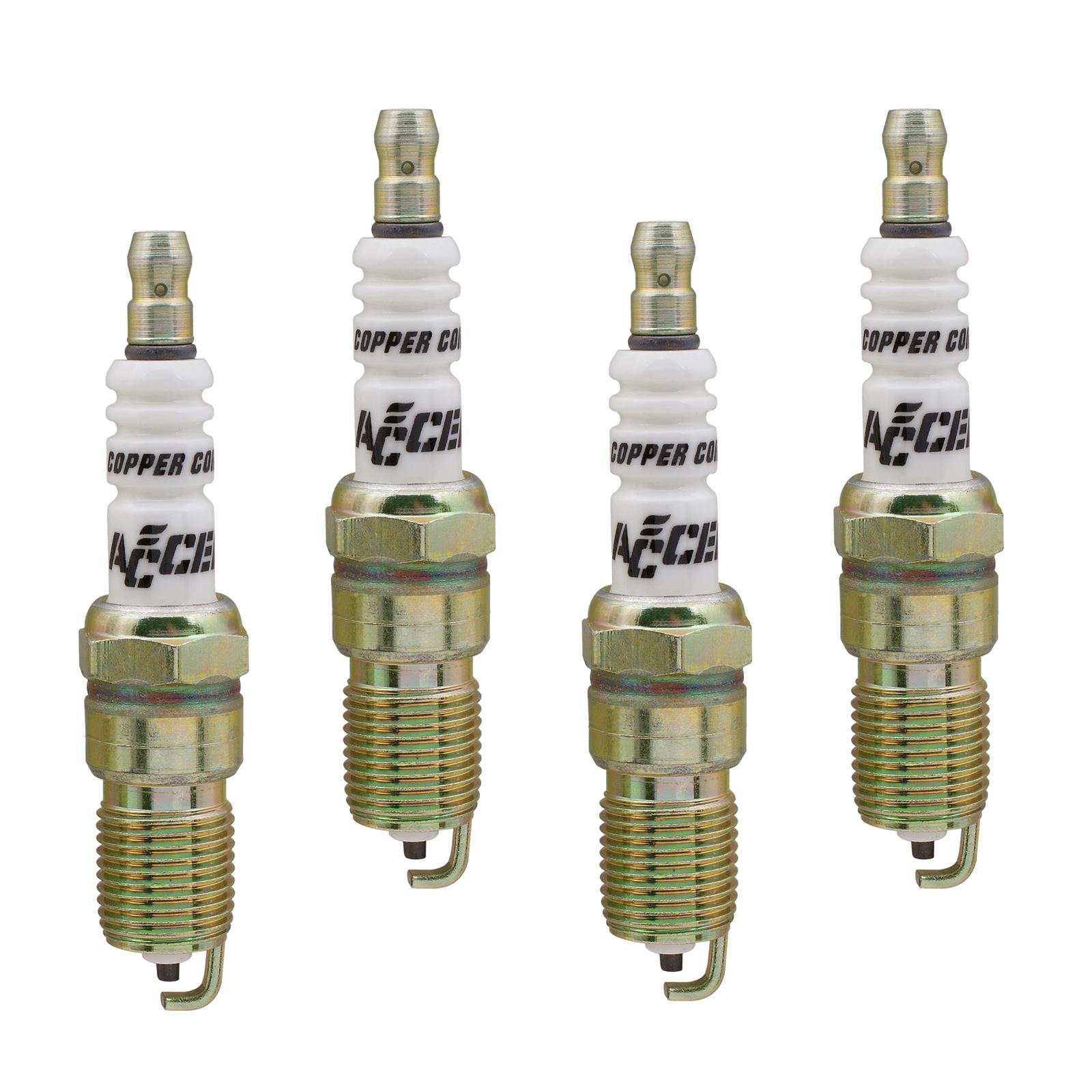 With Resistor, Copper Electrode Core and Tip Material, Standard Plug, Set of 4