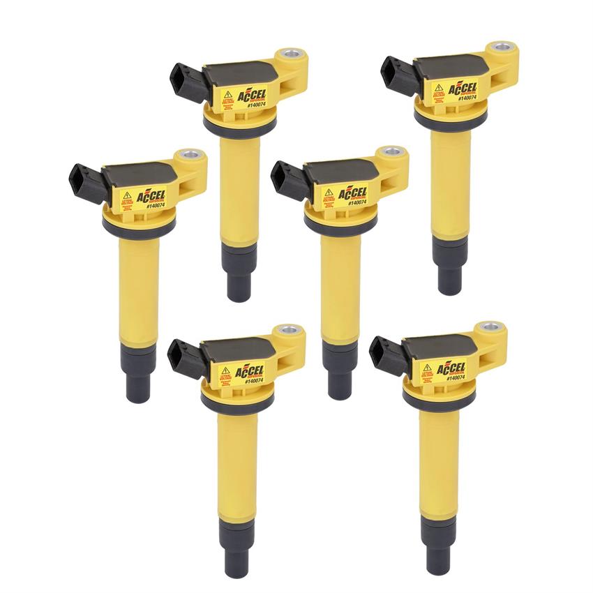 ACCEL 1400746 Ignition Coil, SuperCoil, Toyota 3.0L V6, 6Pack