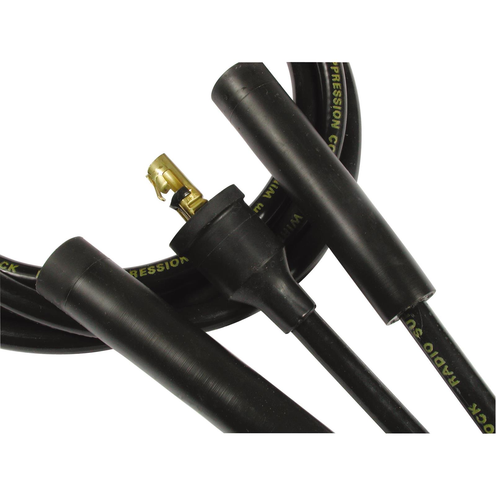 ACCEL 5047K Super Stock Spiral Core Race Wire Set, 8MM, Black