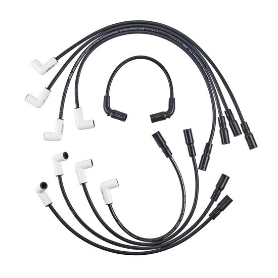 Spark Plug Wire Cable Set For Wire Core Suppression V8 4041K 90 Degree Boots 8mm