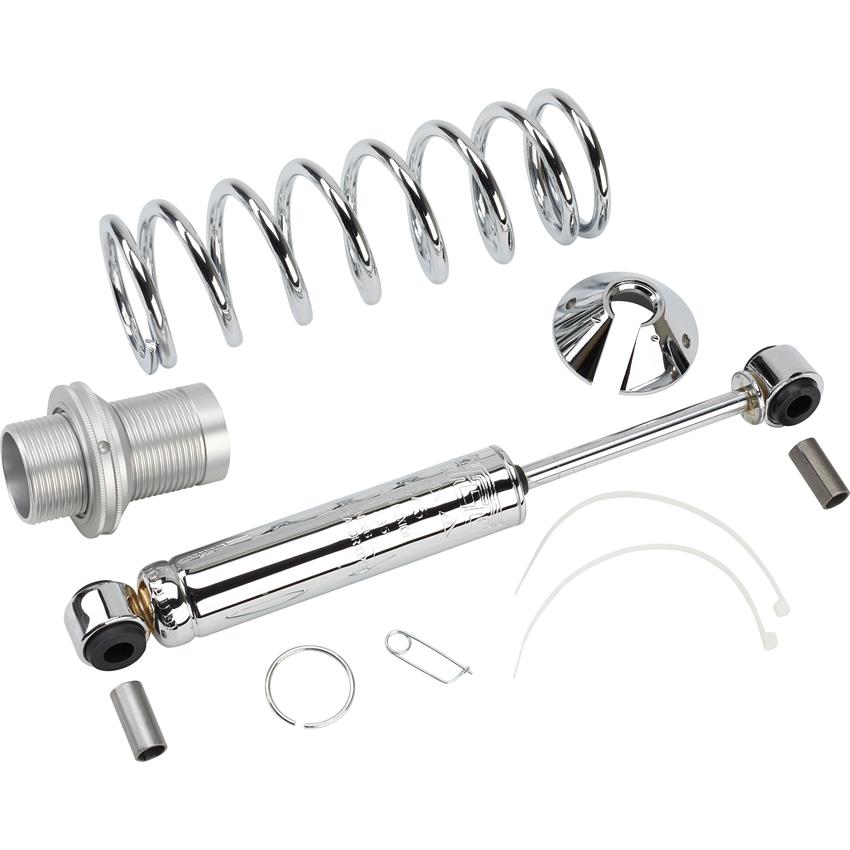 225 Lb AFCO Street Rod Coilover Shock Kit Black