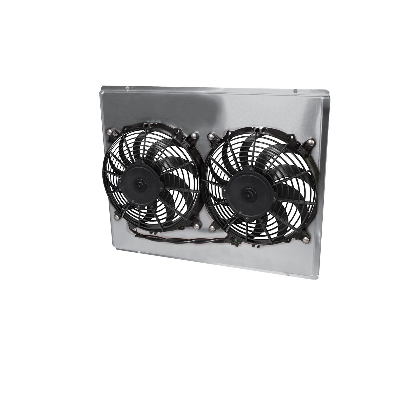 AFCO 80110FSD Custom Cooling Dual Fan/Shroud Assembly