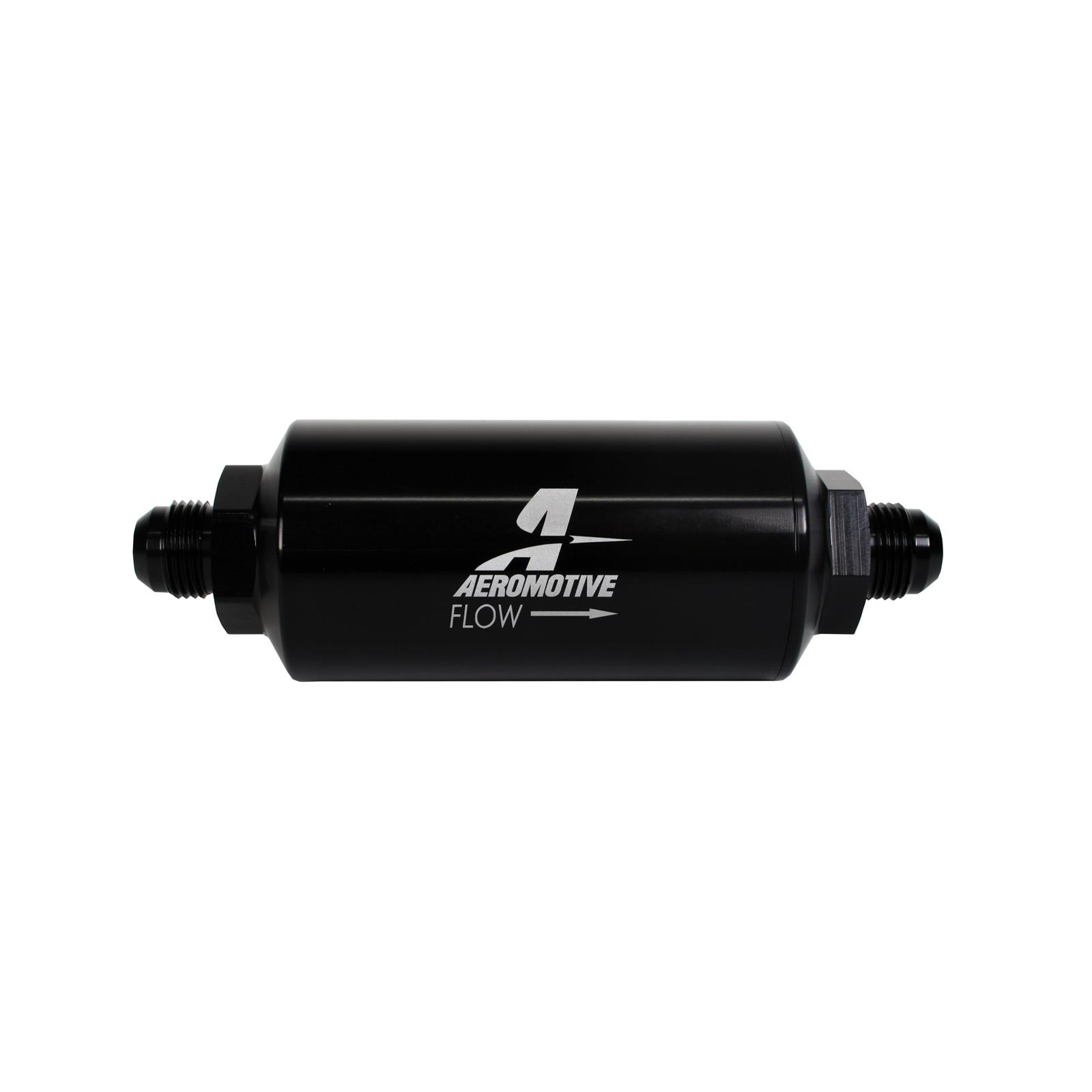Aeromotive 12378 40M Stainless Inline Fuel Filter, 8 AN Male
