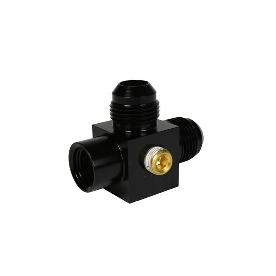 Aeromotive 15119 2x Male 8ANx6AN Port Tee Fitting w/Gauge Port