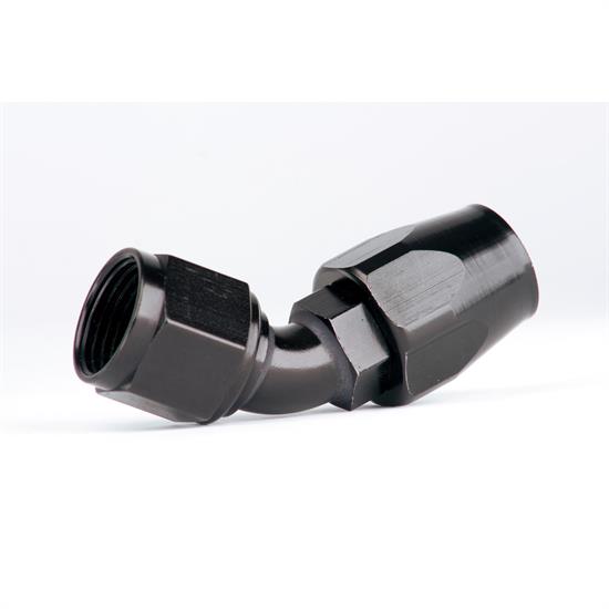 Aeromotive Fuel Hose Fitting 15663; Reusable Swivel Black Anodized