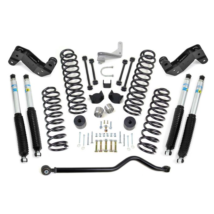 4IN COIL SPRING KIT W/ADJ TRACK BAR,CORRECTION BRACKET,EXHUAST SPACER