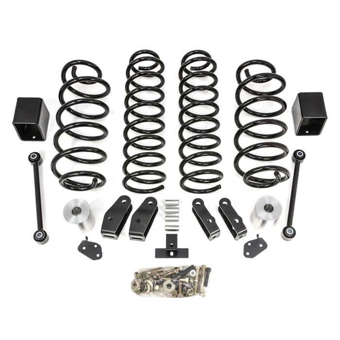 2.5IN COIL SPRING LIFT KIT(BLACK SPRING W/SHOCK EXTENSIONS)18-C JEEP J
