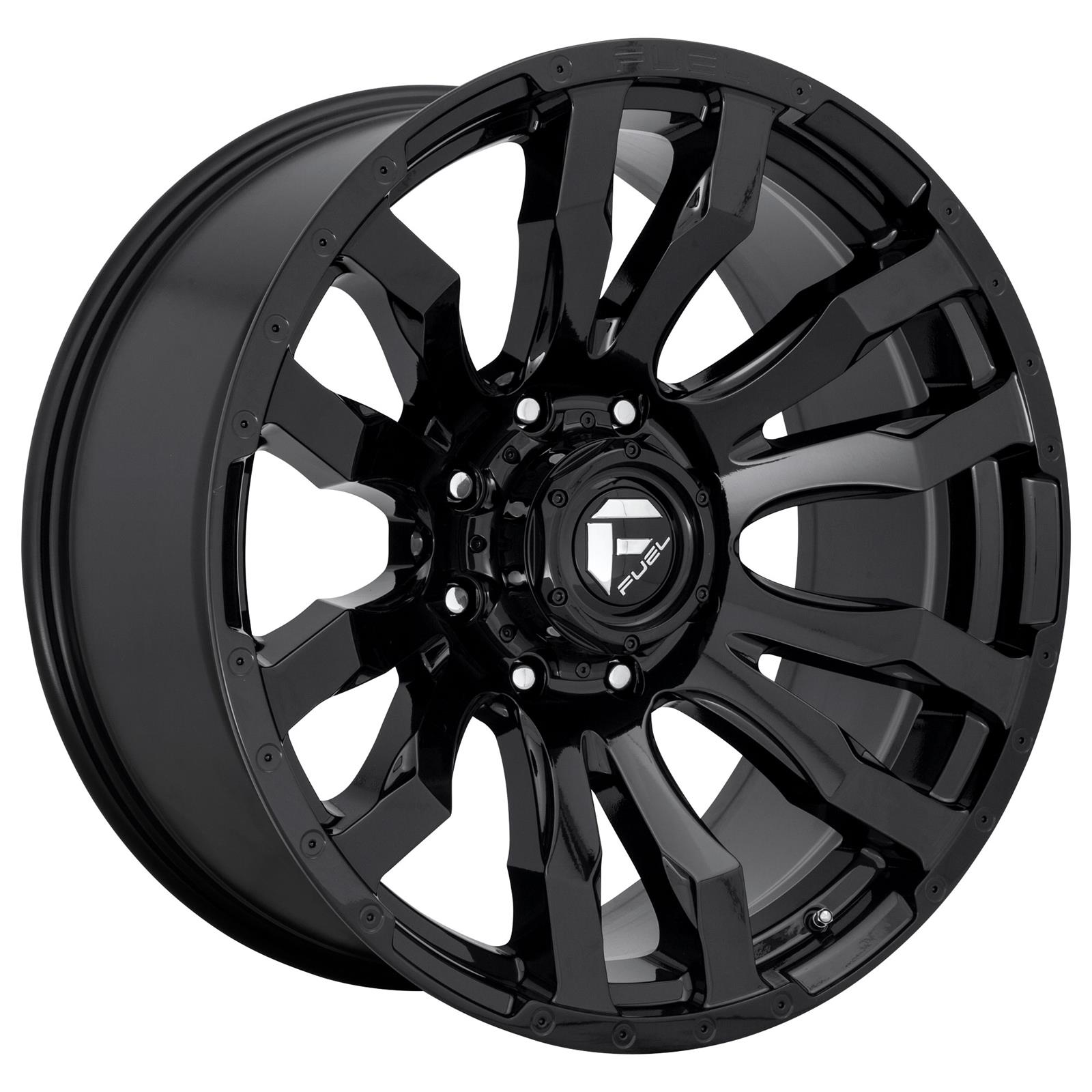 FUEL 1PC BLITZ GLOSS BLACK BLITZ 20x8.25 8x210.00 GLOSS BLACK (-246 mm) AUTOMOTIVE WHEEL