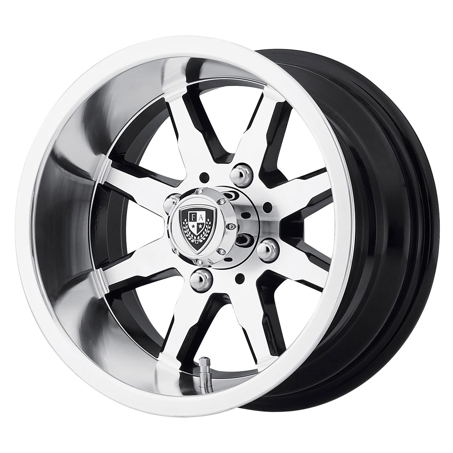 FAIRWAY ALLOYS FA142 SHIFT Machined Gloss Black Wheel (12 x 6. inches /4 x 70 mm, -30 mm Offset)