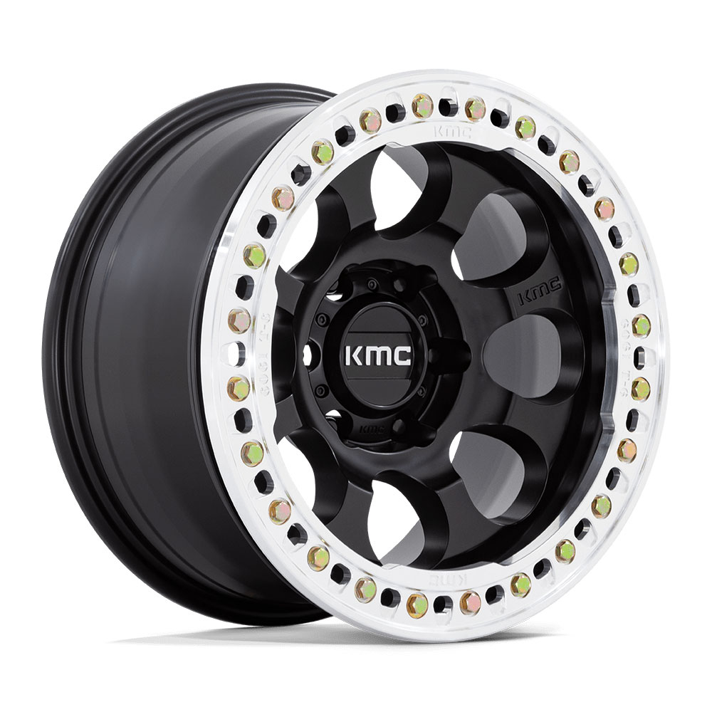 KMC KM237MD17856000 KM237 Riot Beadlock Wheel 17X8.5, Satin Black