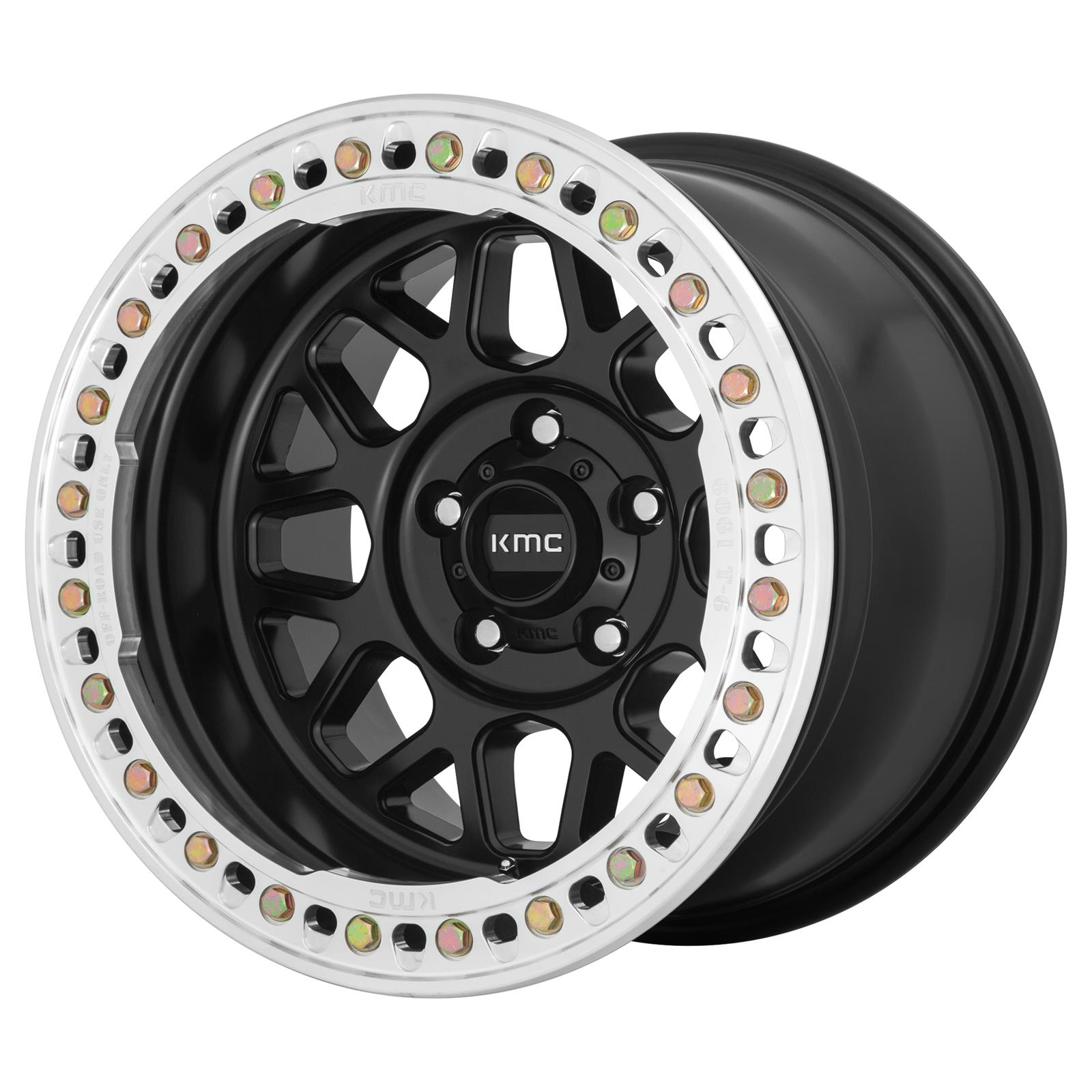 KM235 17X8.5 8X6.5 S-BLK 00MM Custom Wheel