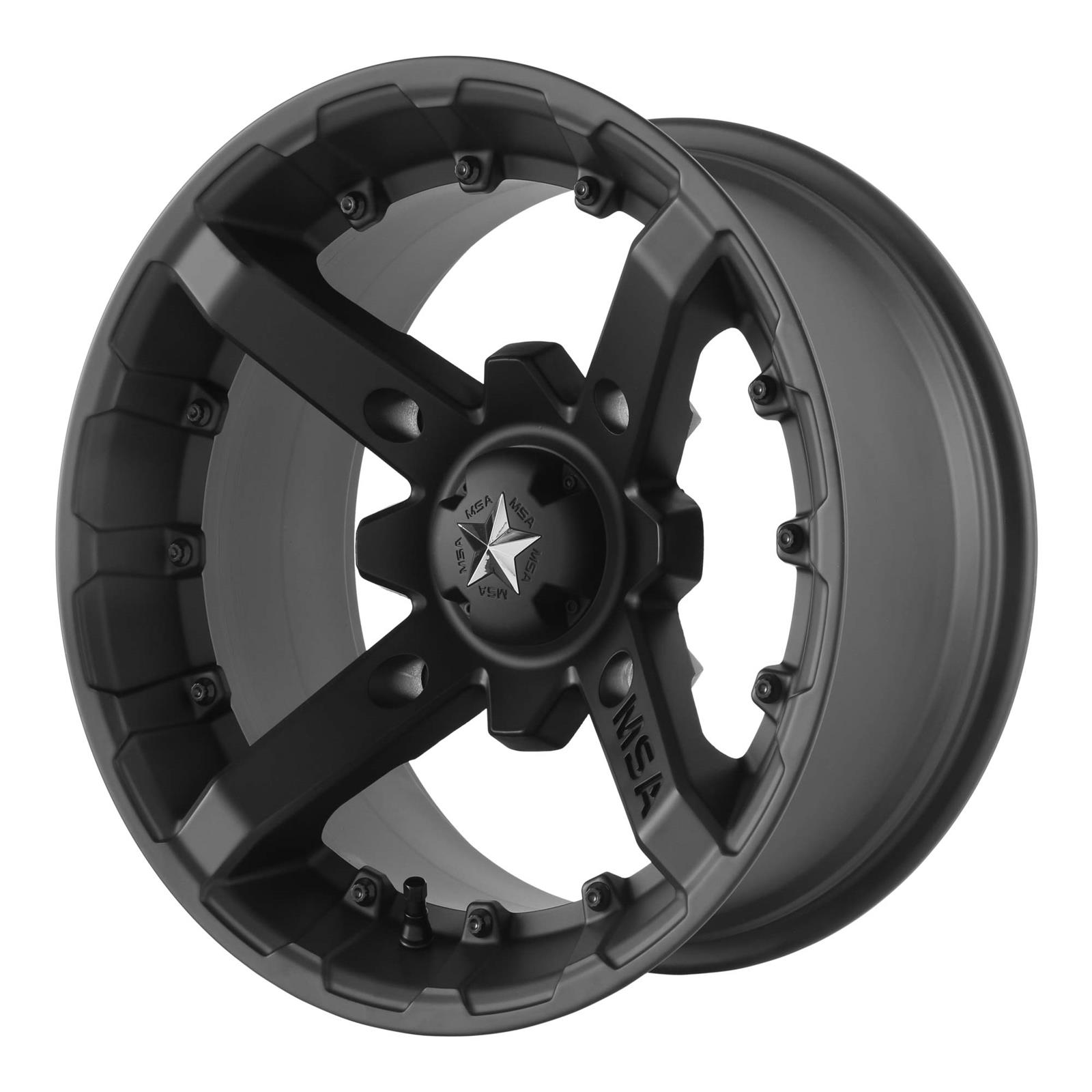 MSA M23 Battle Wheel with Flat Black Paint Finish (14x10"/4x156mm)