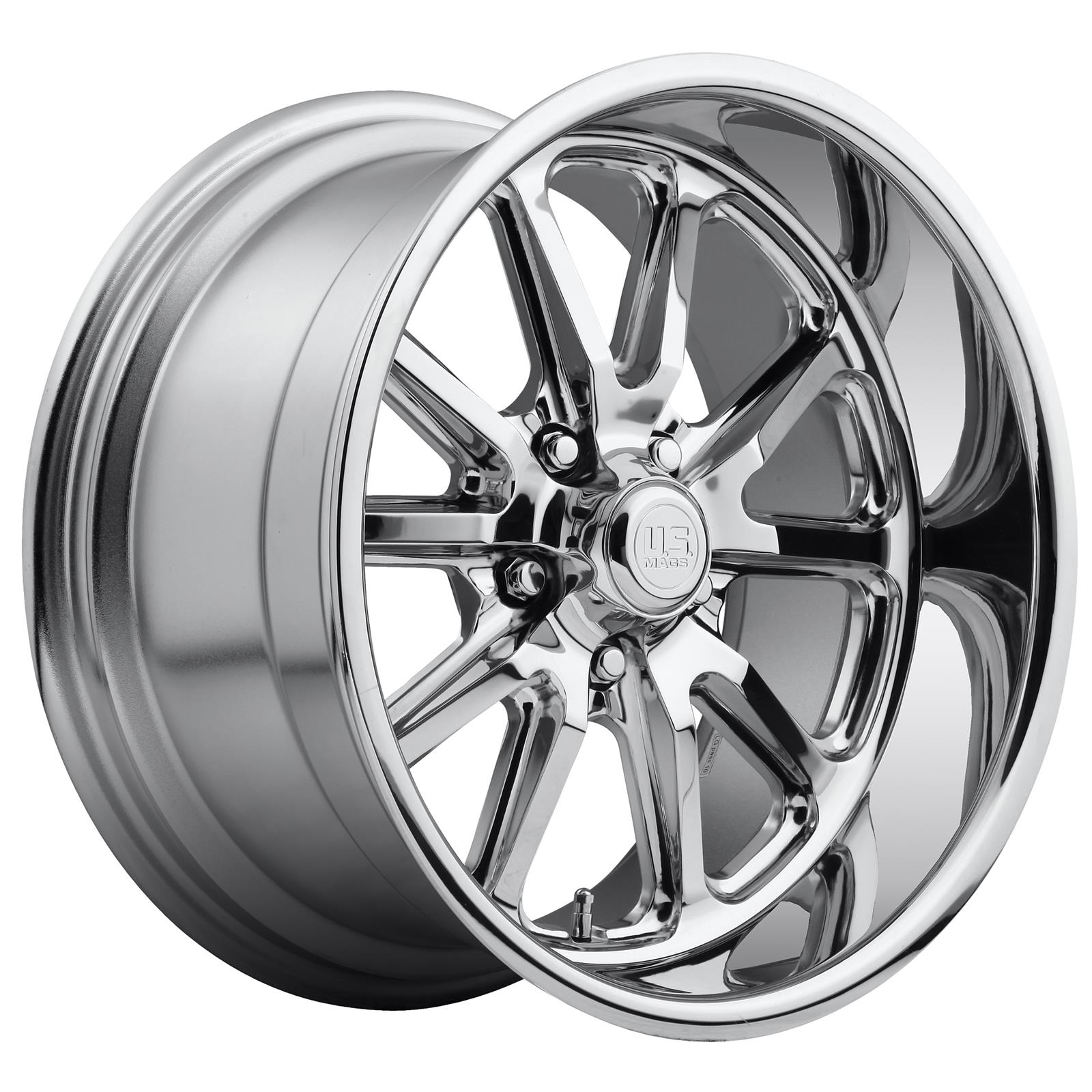 US Mags U110 RAMBLER Chrome Plated Finish Wheel with Aluminum (18 x 9.5 inches /5 x 127 mm, 1 mm Offset)