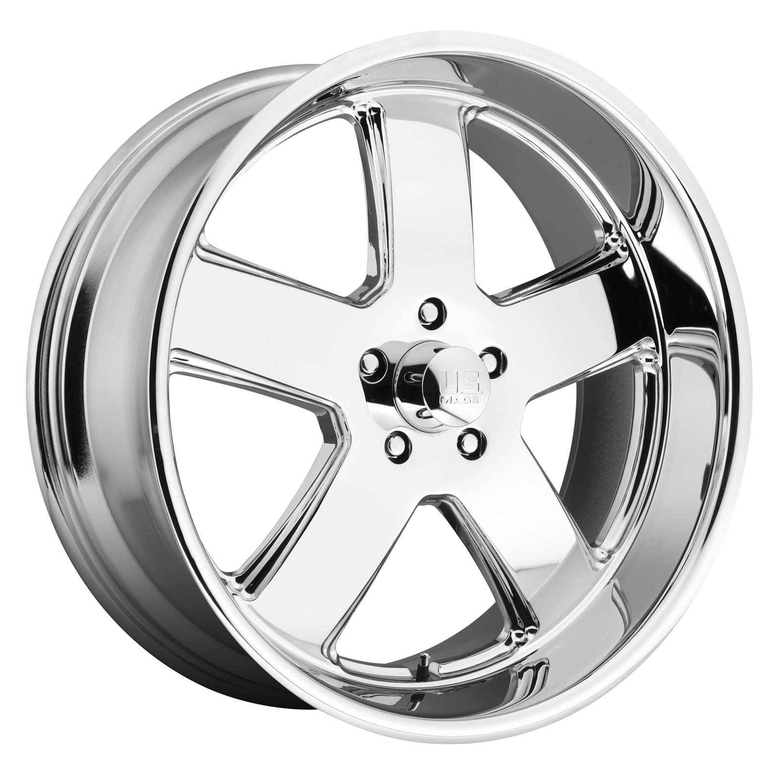US Mag 1PC U116 HUSTLER Chrome Wheel (22 x 9. inches /5 x 127 mm, 1 mm Offset)